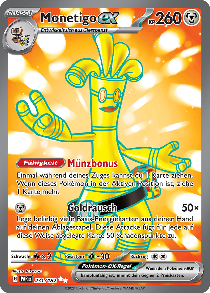 Paradoxrift Monetigo Ex Ultra Rare Full Art