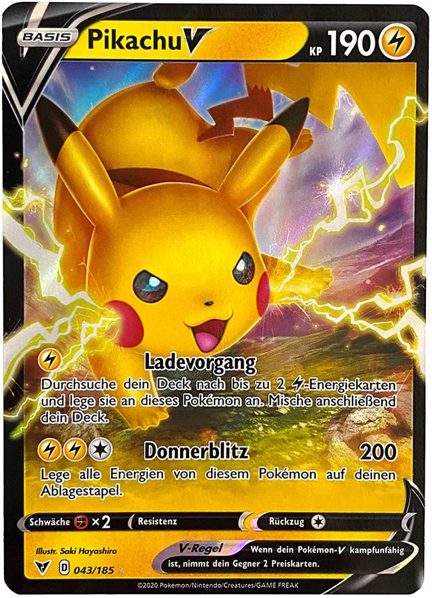 Bestelle Jetzt Pikachu V 043 185 Farbenschock Ultra Rare Bei GECO