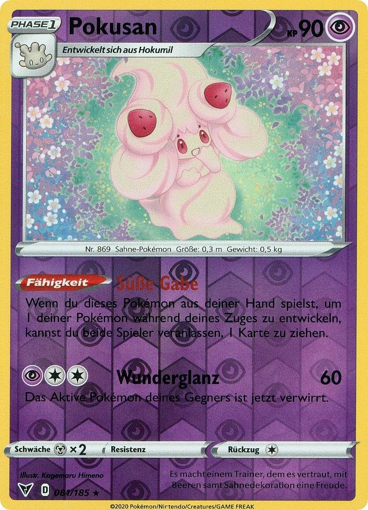 Bestelle Jetzt Pokusan 081 185 Farbenschock Rare Reverse Holo