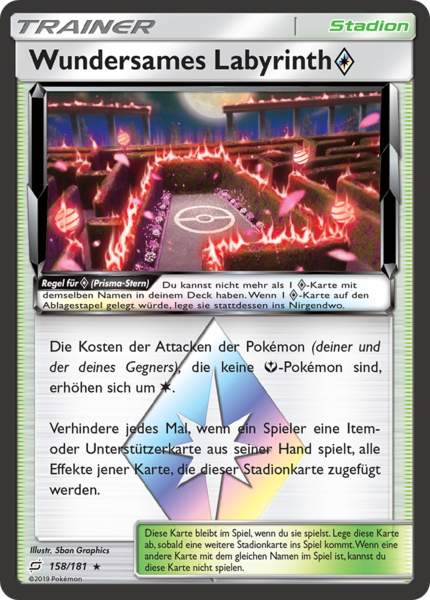 Teams sind Trumpf - 158/181 - Wundersames Labyrinth - Holo Rare - Prisma