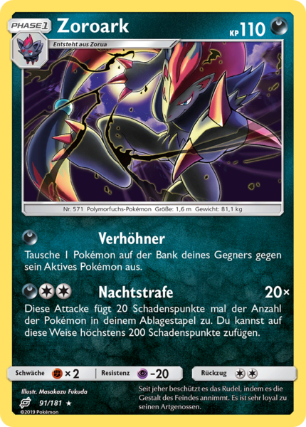 Teams sind Trumpf - 091/181 - Zoroark - Holo Rare