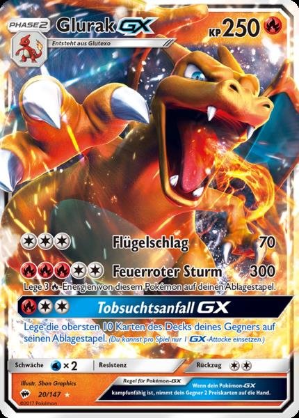 Nacht in Flammen - Glurak GX - 020/147 - Ultra Rare