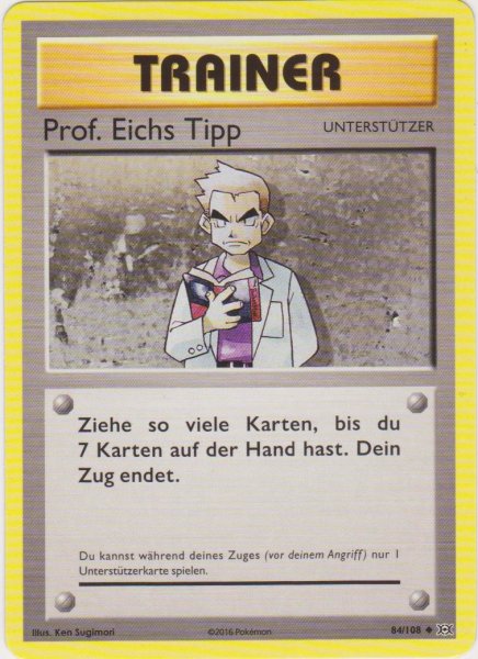 Evolution - 084/108 - Prof. Eichs Tipp - Uncommon - Reverse Holo