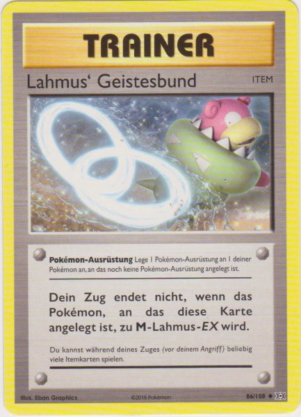 Evolution - 086/108 - Lahmus Geistesbund - Uncommon - Reverse Holo