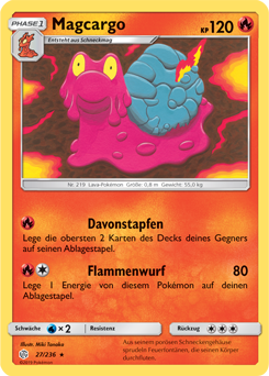 Welten im Wandel - Magcargo - 027/236 - Rare - Reverse Holo