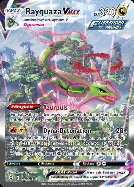 Drachenwandel - 218/203 - Rayquaza VMAX - Secret Rare - Alternative Full Art