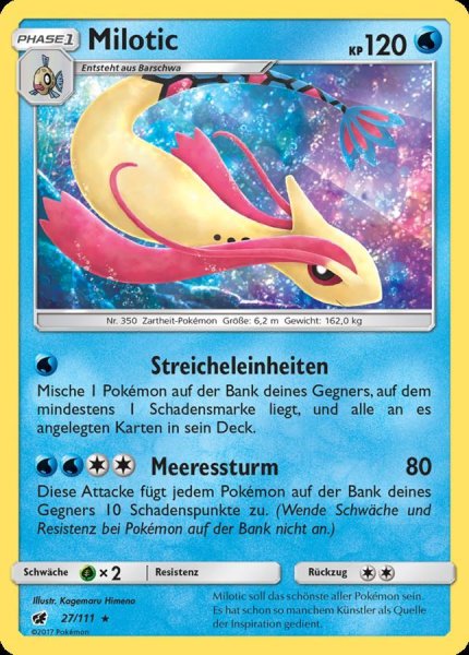 Aufziehen der Sturmröte - 27/111 - Milotic - Holo Rare