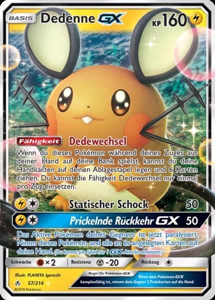 Kräfte im Einklang - 57/214 - Dedenne GX - Ultra Rare