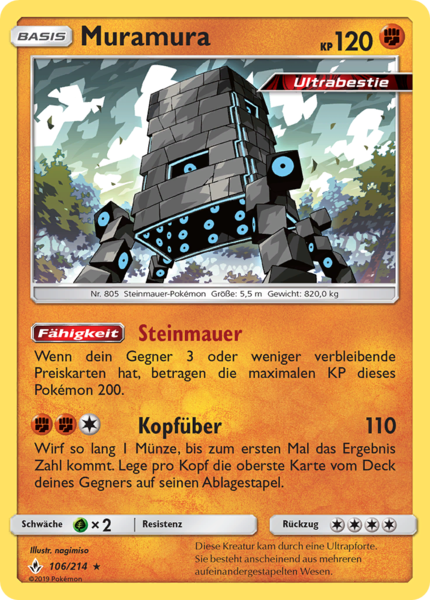 Kräfte im Einklang - 106/214 - Muramura - Rare - Reverse Holo