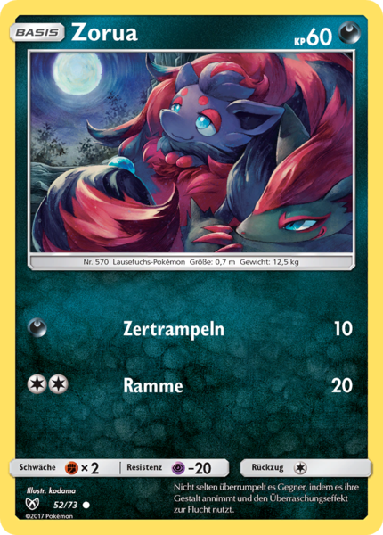 Schimmernde Legenden - 52/73 - Zorua - Common