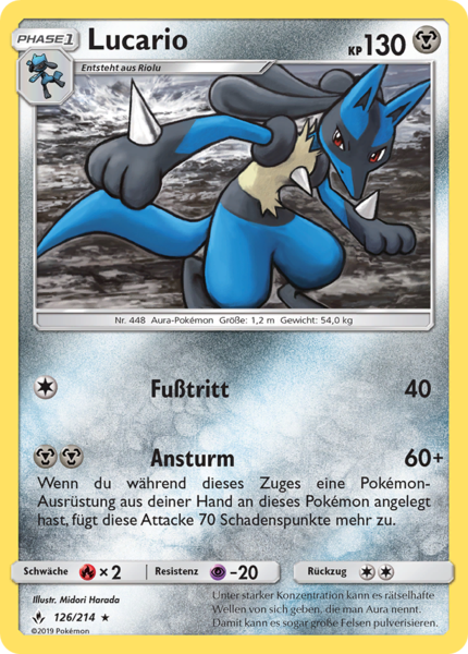 Kräfte im Einklang - 126/214 - Lucario - Rare