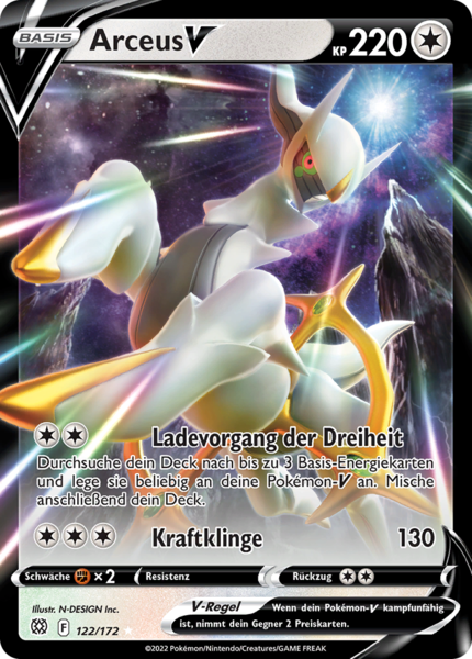 Strahlende Sterne - 122/172 - Arceus V - Ultra Rare