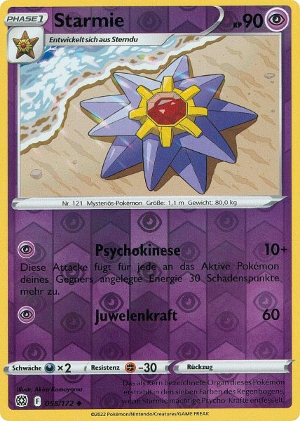 Strahlende Sterne - 055/172 - Starmie - Uncommon - Reverse Holo