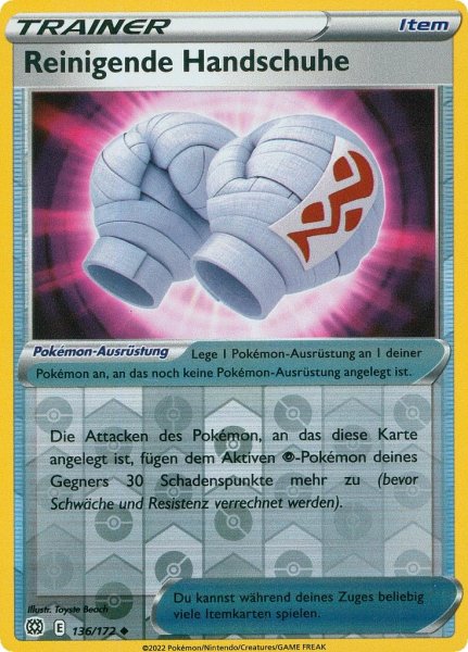 Strahlende Sterne - 136/172 - Reinigende Handschuhe - Uncommon - Reverse Holo