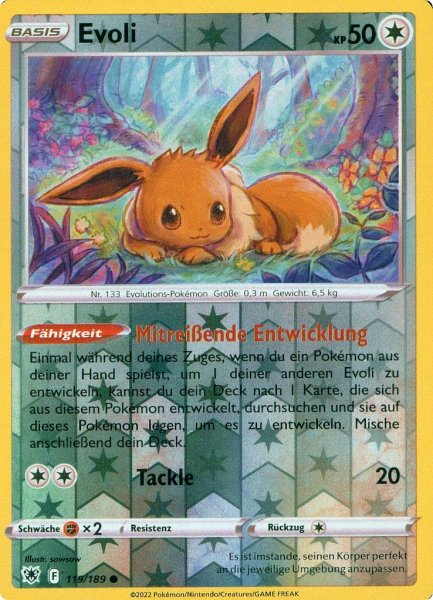 Astralglanz - 119/216 - Evoli - Common - Reverse Holo