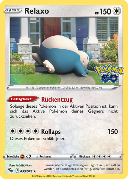 Pokemon GO - 055/078 - Relaxo - Holo Rare