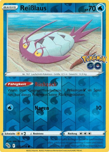 Pokemon GO - 025/078 - Reißlaus - Common - Reverse Holo