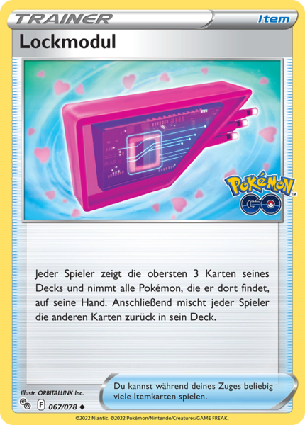 Pokemon GO - 067/078 - Lockmodul  - Uncommon - Reverse Holo