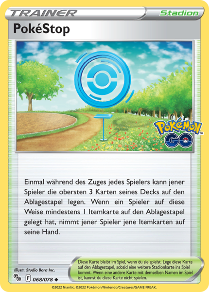 Pokemon GO - 068/078 - PokéStop  - Uncommon - Reverse Holo