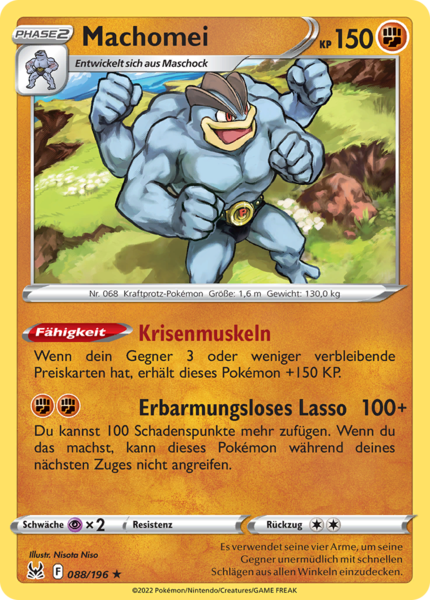 Verlorener Ursprung - 088/196 - Machomei - Holo Rare