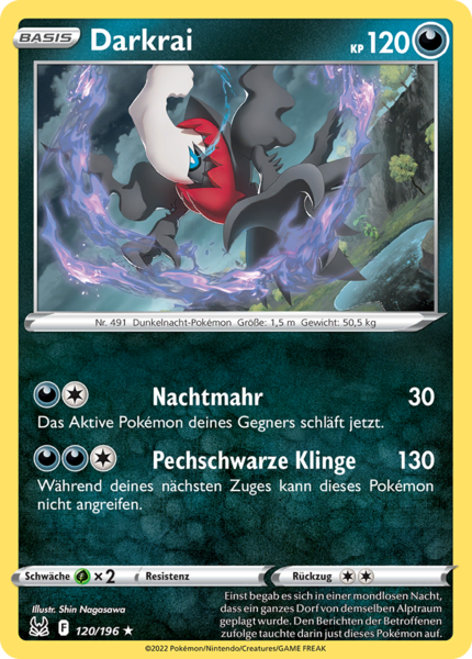 Verlorener Ursprung - 120/196 - Darkrai  - Holo Rare