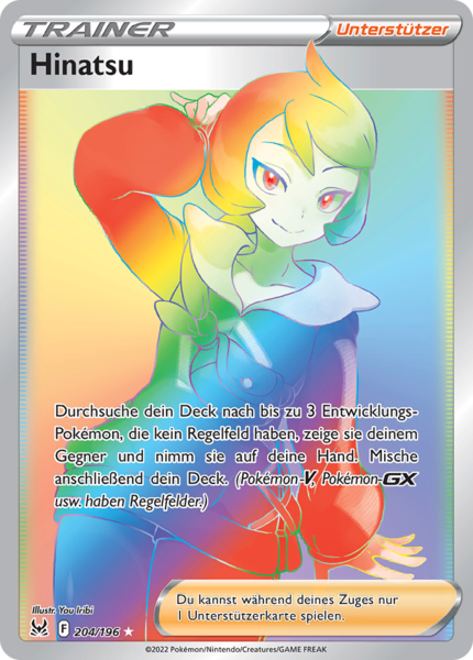 Verlorener Ursprung - 204/196 - Hinatsu - Secret Rare - Rainbow