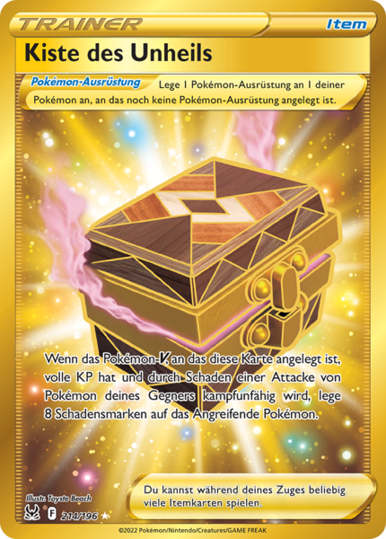 Verlorener Ursprung - 214/196 - Kiste des Unheils  - Secret Rare - Gold