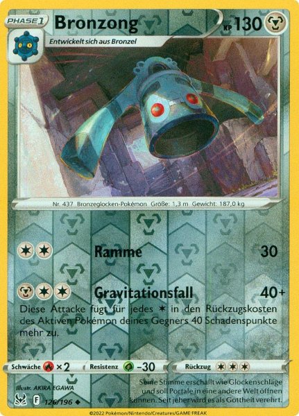 Verlorener Ursprung - 126/196 - Bronzong - Uncommon - Reverse Holo