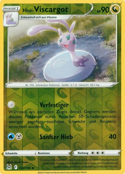 Verlorener Ursprung - 133/196 - Hisui-Viscargot  - Uncommon - Reverse Holo