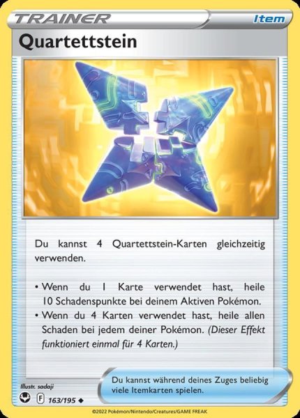 Silberne Sturmwinde - 163/195 - Quartettstein  - Uncommon - Reverse Holo