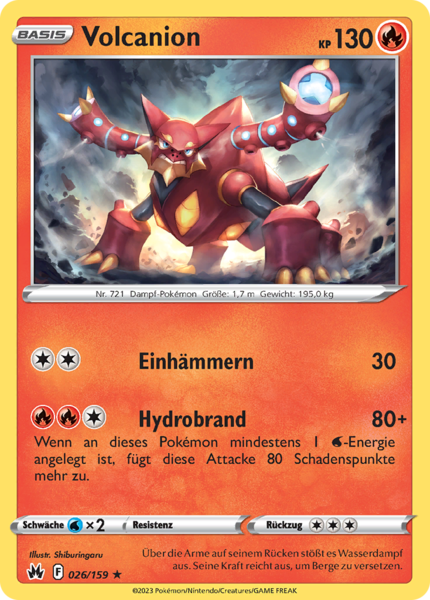 Bestelle jetzt Volcanion 026 159 Zenit der Könige Holo Rare bei GECO 0 99