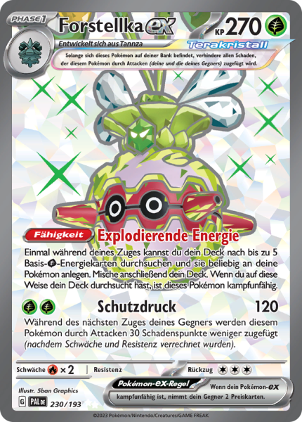 Entwicklungen in Paldea - 230/193 - Forstellka EX - Ultra Rare - Full Art