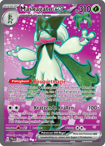 Entwicklungen in Paldea - 231/193 - Maskagato EX - Ultra Rare - Full Art