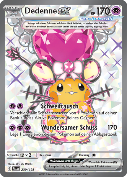 Entwicklungen in Paldea - 239/193 - Dedenne EX - Ultra Rare - Full Art