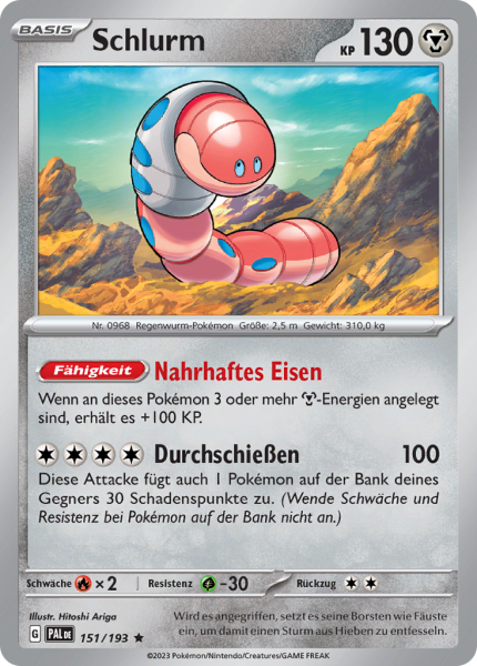 Entwicklungen in Paldea - 151/193 - Schlurm - Holo Rare