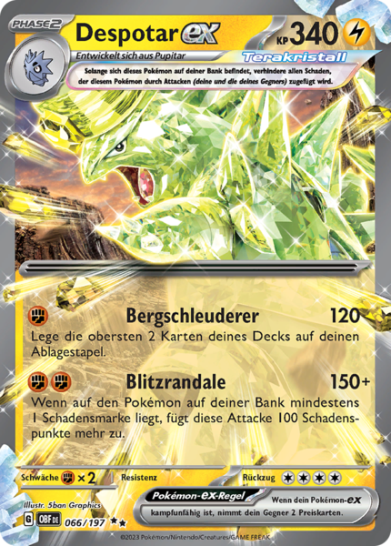 Obsidianflammen - 066/197 - Despotar-ex - Double Rare