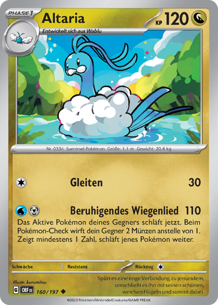 Obsidianflammen - 160/197 - Altaria - Uncommon