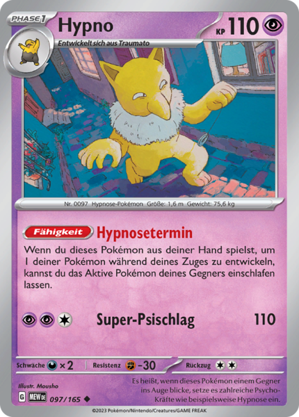 Hypno - 097/165 - 151 - Uncommon