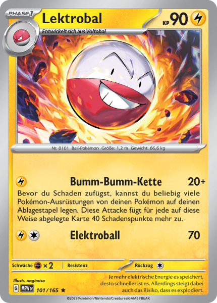 Lektrobal - 101/165 - 151 - Holo Rare