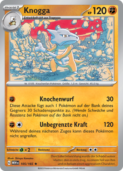 Knogga - 105/165 - 151 - Holo Rare