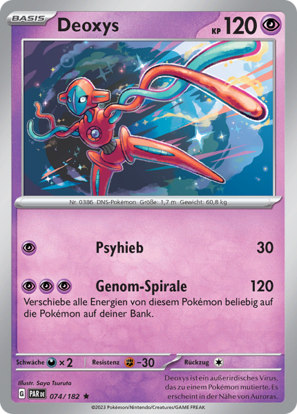 Paradoxrift - 074/182 - Deoxys - Holo Rare