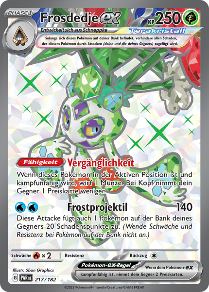 Paradoxrift - 217/182 - Frosdedje-ex - Ultra Rare - Full Art