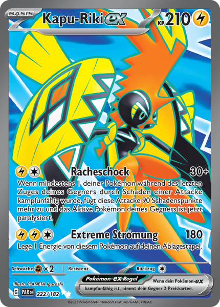 Paradoxrift - 222/182 - Kapu-Riki-ex - Ultra Rare - Full Art