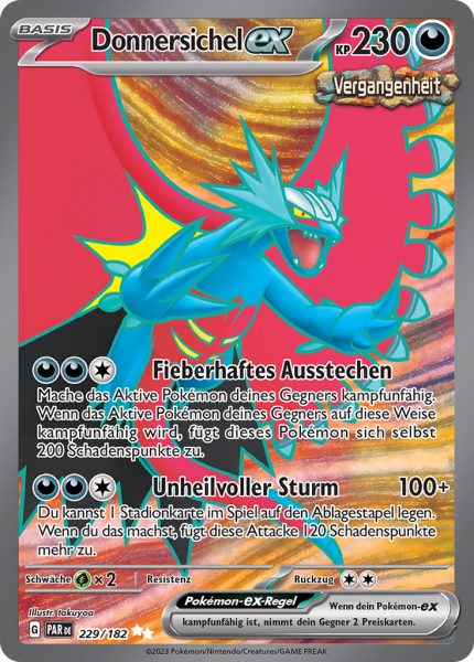 Paradoxrift - 229/182 - Donnersichel-ex - Ultra Rare - Full Art