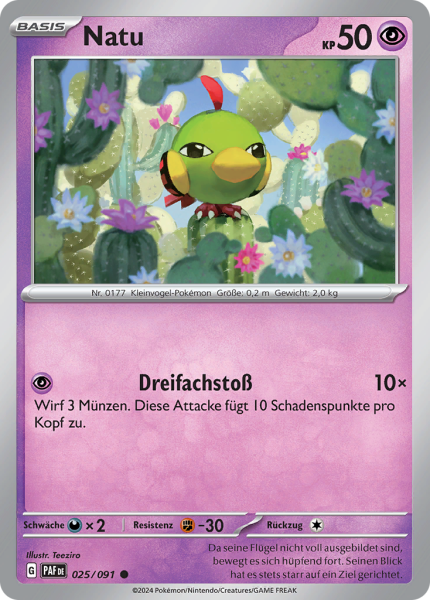 Paldeas Schicksale - 025/91 - Natu - Common