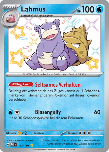 Paldeas Schicksale - 117/91 - Lahmus - Shiny Rare