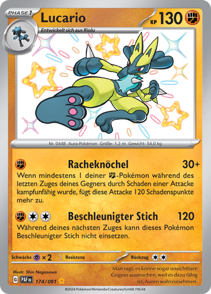 Paldeas Schicksale - 174/91 - Lucario - Shiny Rare