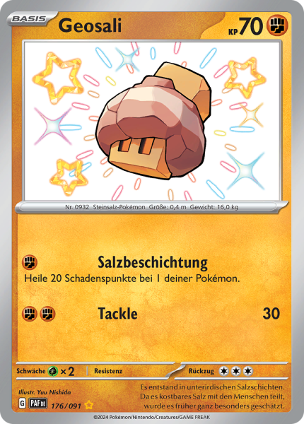 Paldeas Schicksale - 176/91 - Geosali - Shiny Rare