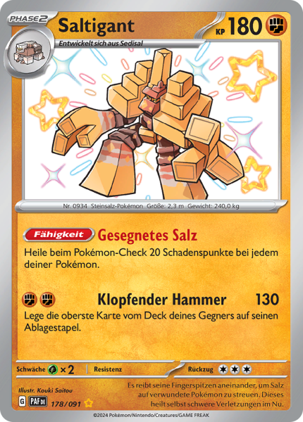 Paldeas Schicksale - 178/91 - Saltigant - Shiny Rare