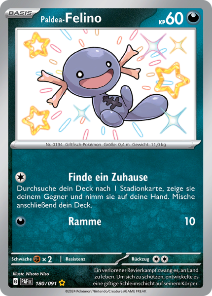 Paldeas Schicksale - 180/91 - Paldea-Felino - Shiny Rare